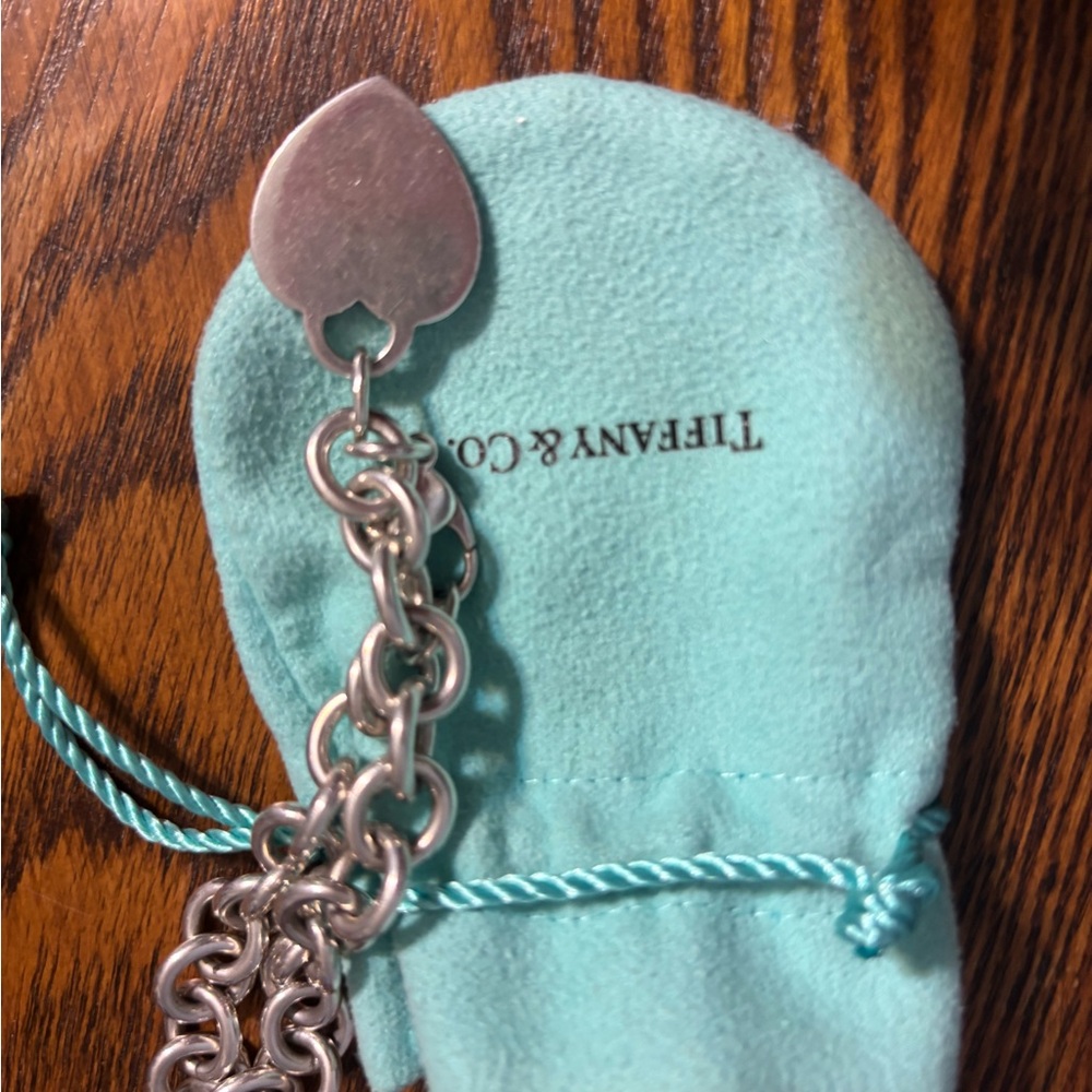Tiffany & Co. Silver Bracelet with Authentic Tiffany Pouch